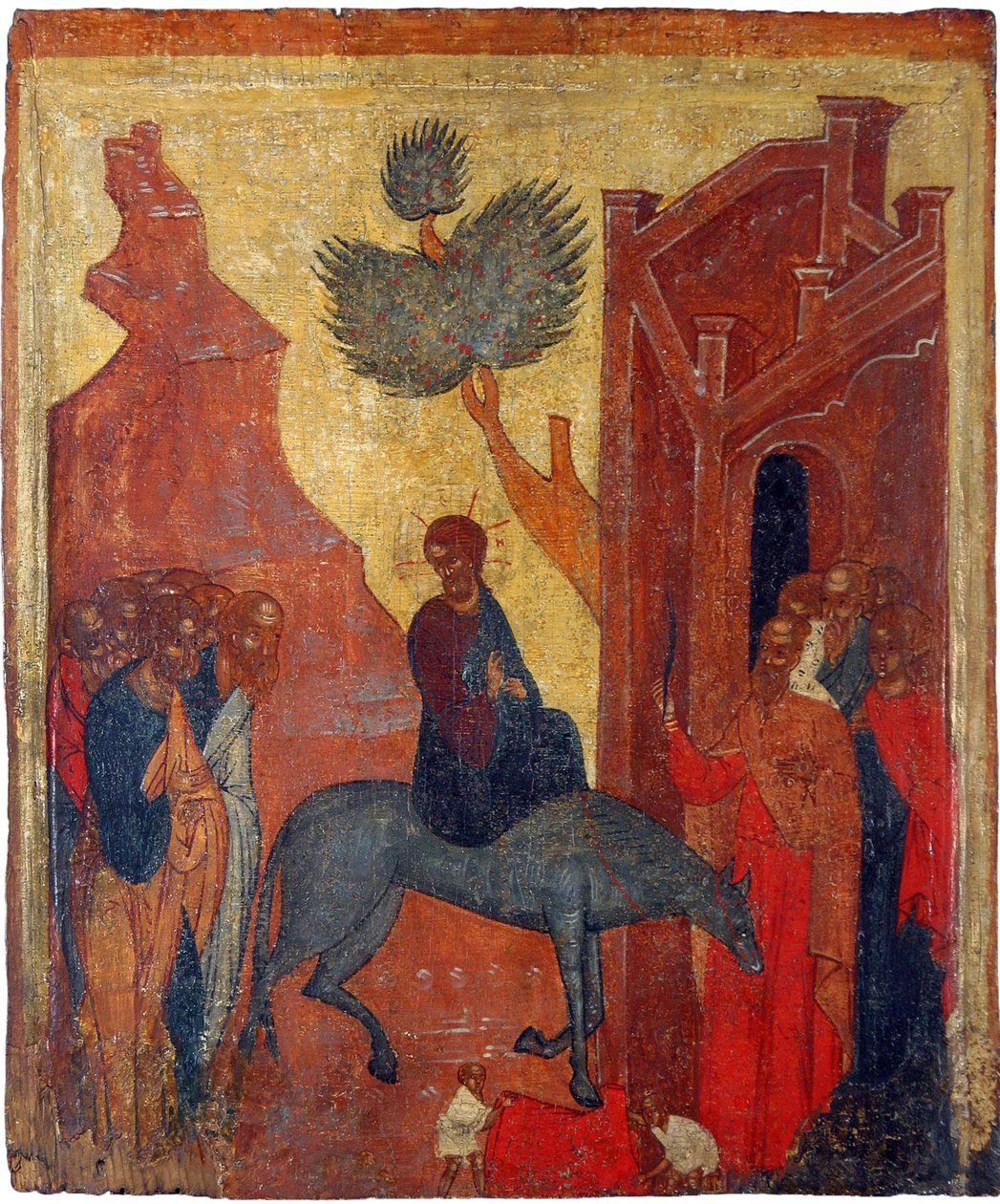 The Entry of Christ into Jerusalem by School Russian
