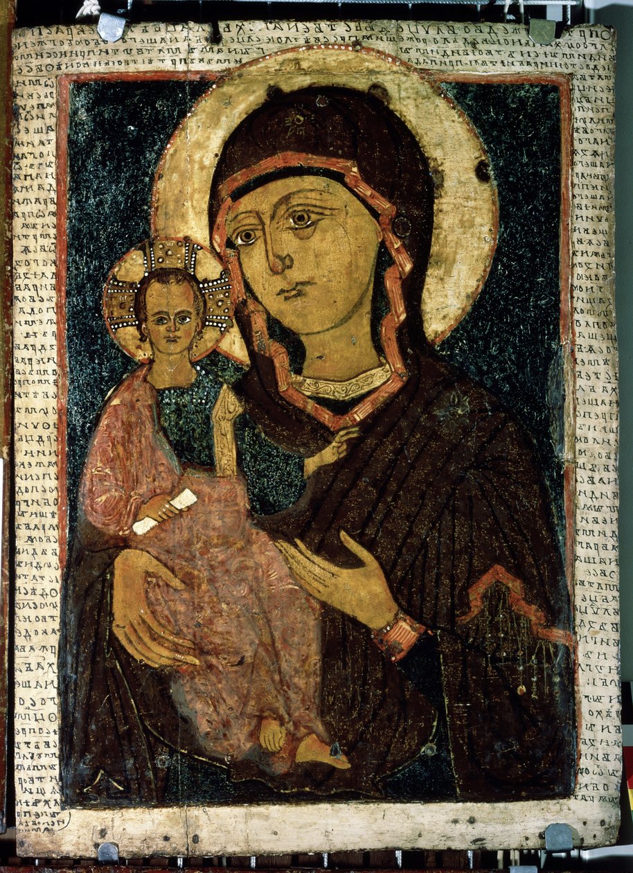 The Virgin Hodegetria by School Russian