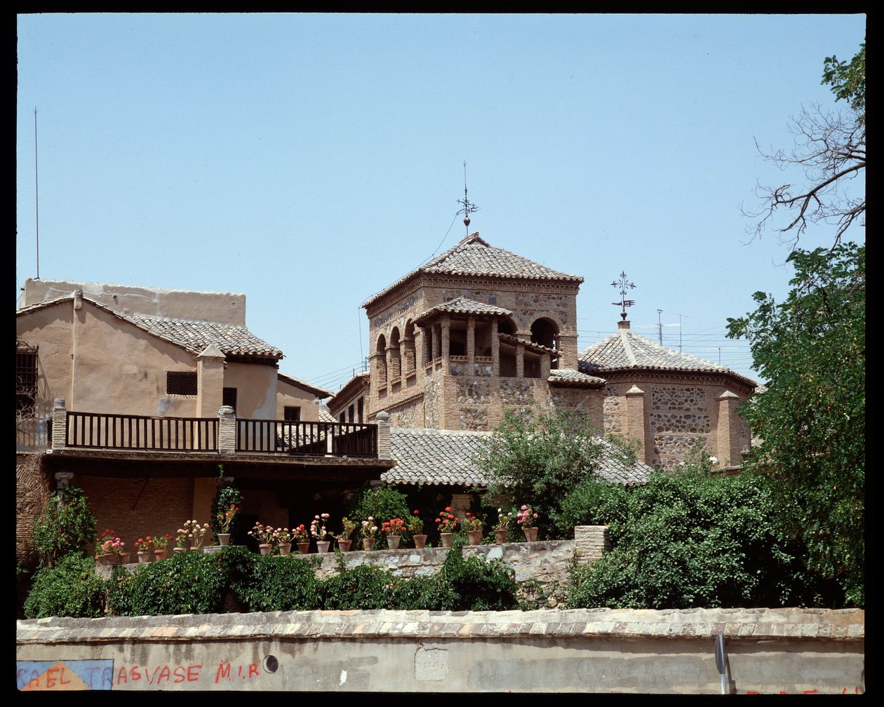 View of the house of the painter Dominikos Theotokopoulos (El Greco) by School Spanish