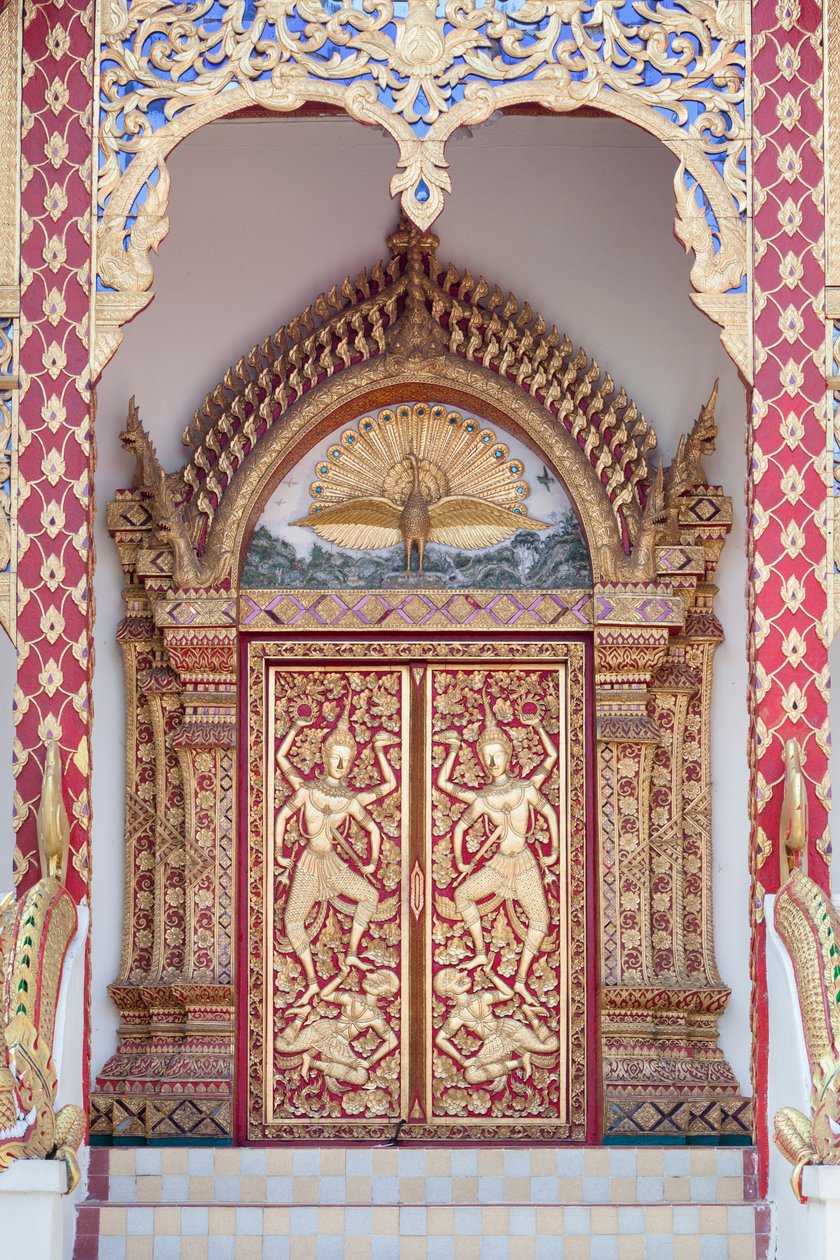 Temple Door, Wat Phrathat Doi Suthep by School Thai