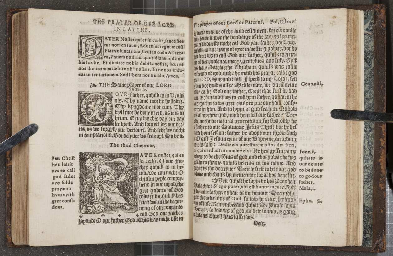 Fol 275 Verso 276 Recto, from The Catechisme, 1552 by Scottish School