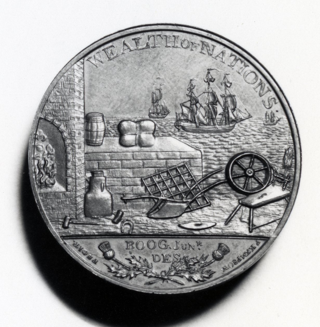 Scottish Penny commemorating Adam Smith (reverse), 1797 by Scottish School