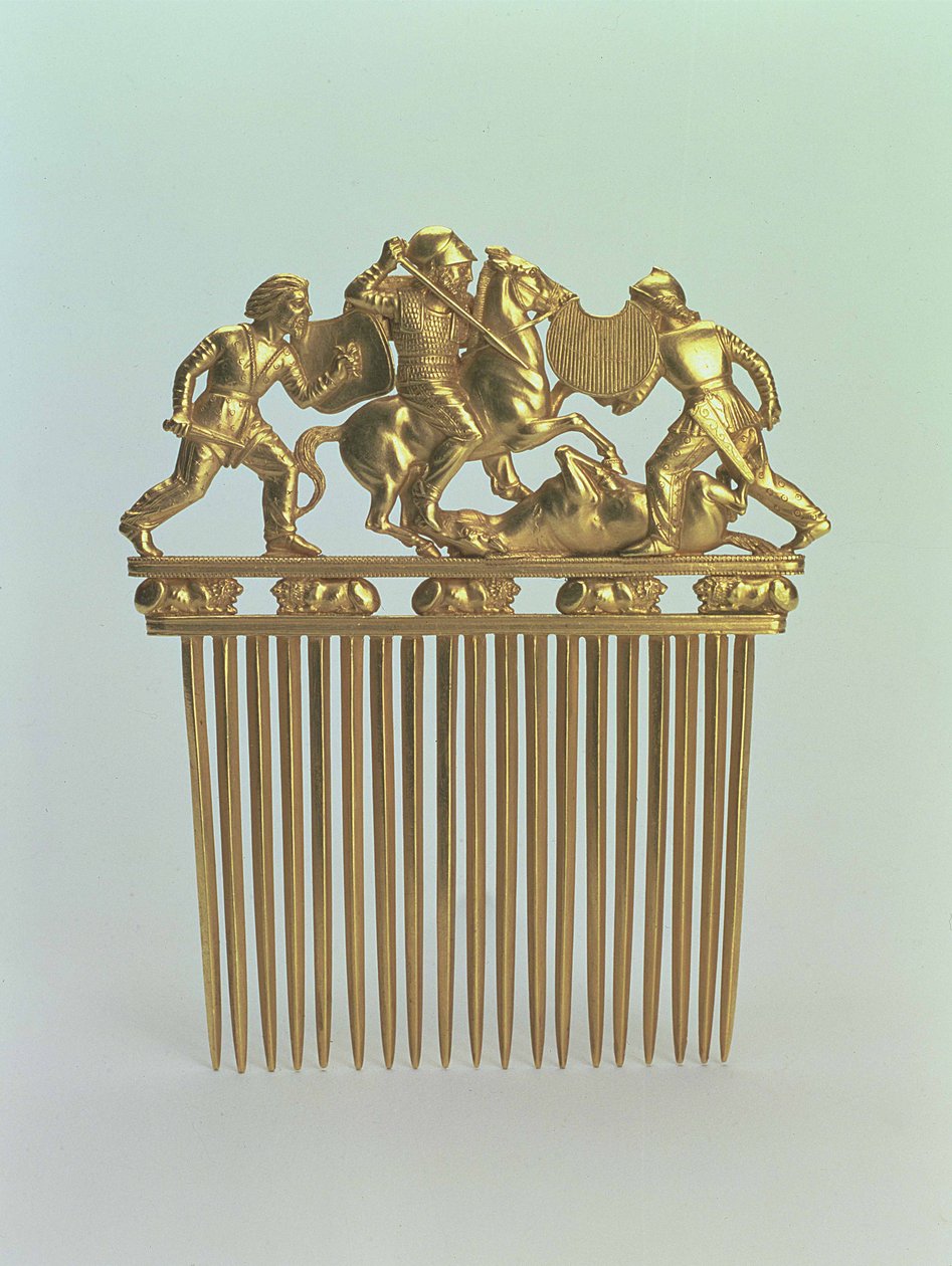 Reverse of a Scythian Comb, from Solokha Burial Mound, Steppe by Scythian