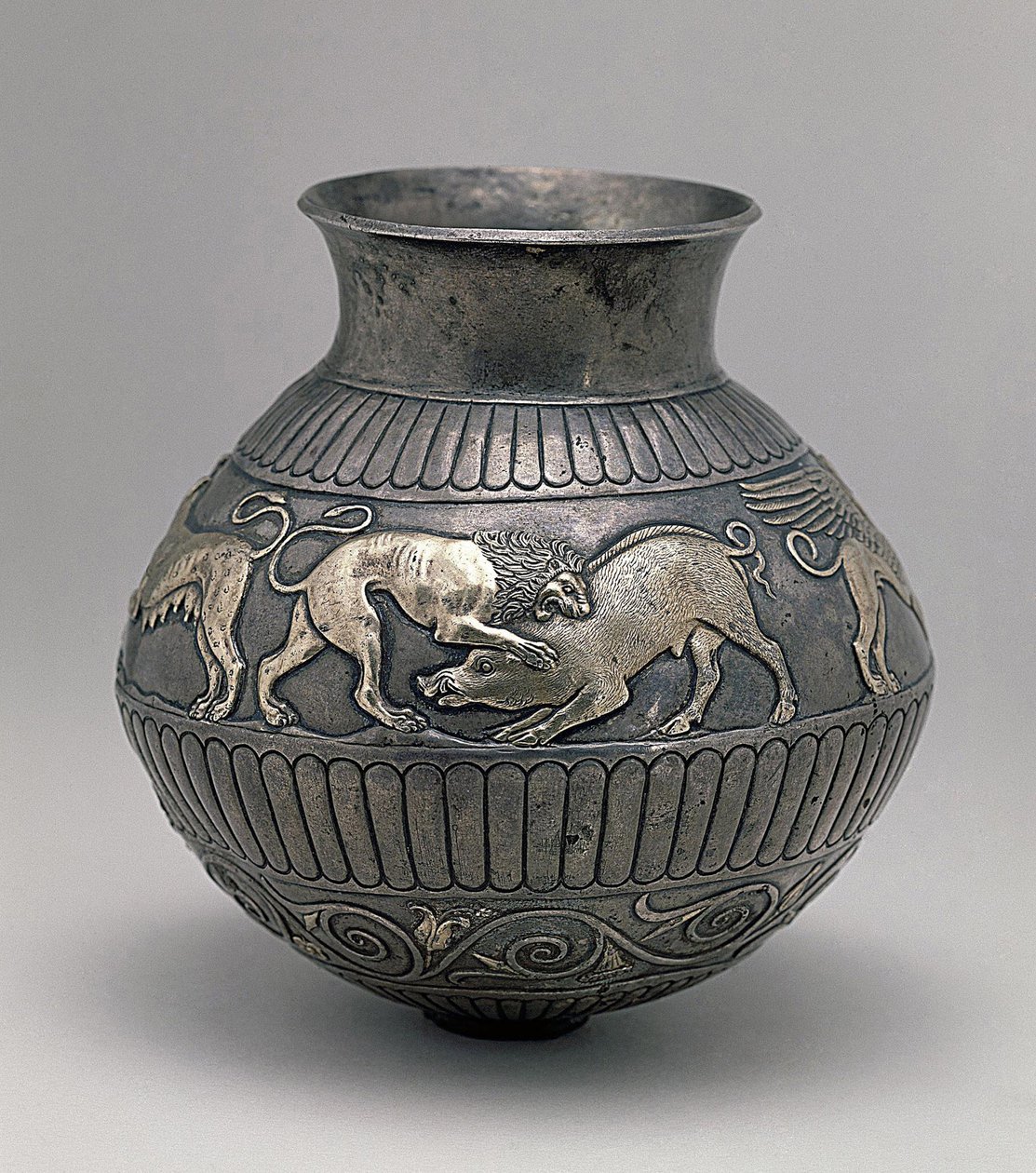 Vase Decorated with a Frieze Representing a Lion Attacking a Boar by Scythian