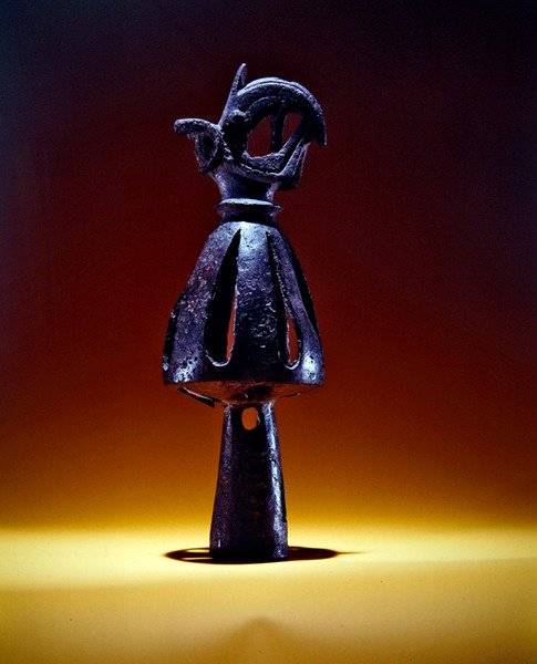 Finial, openwork cone decorated with a griffin