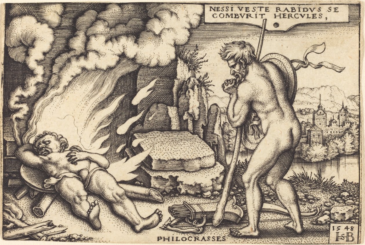 Death of Hercules by Sebald Beham