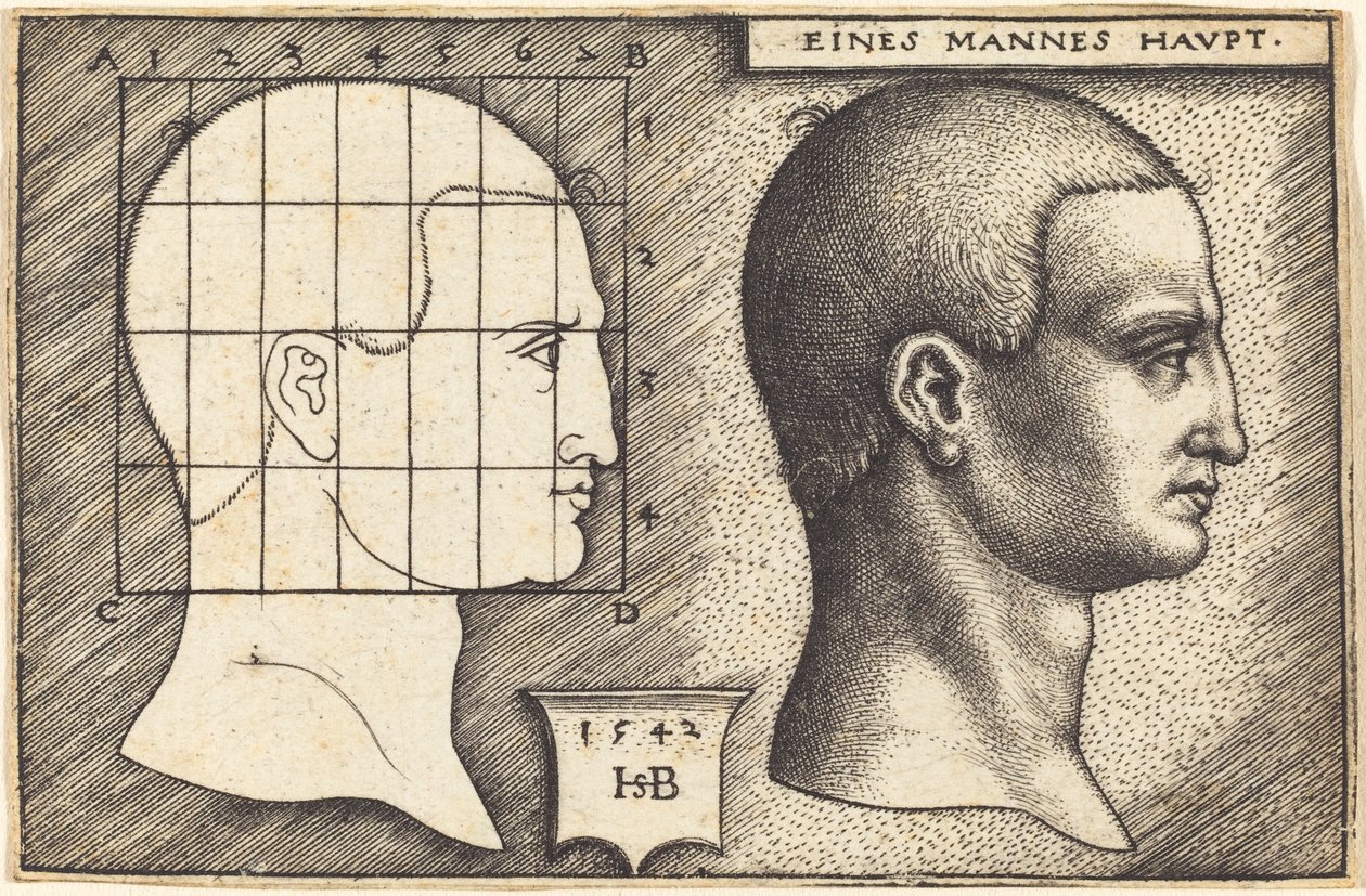 Head of a Man by Sebald Beham
