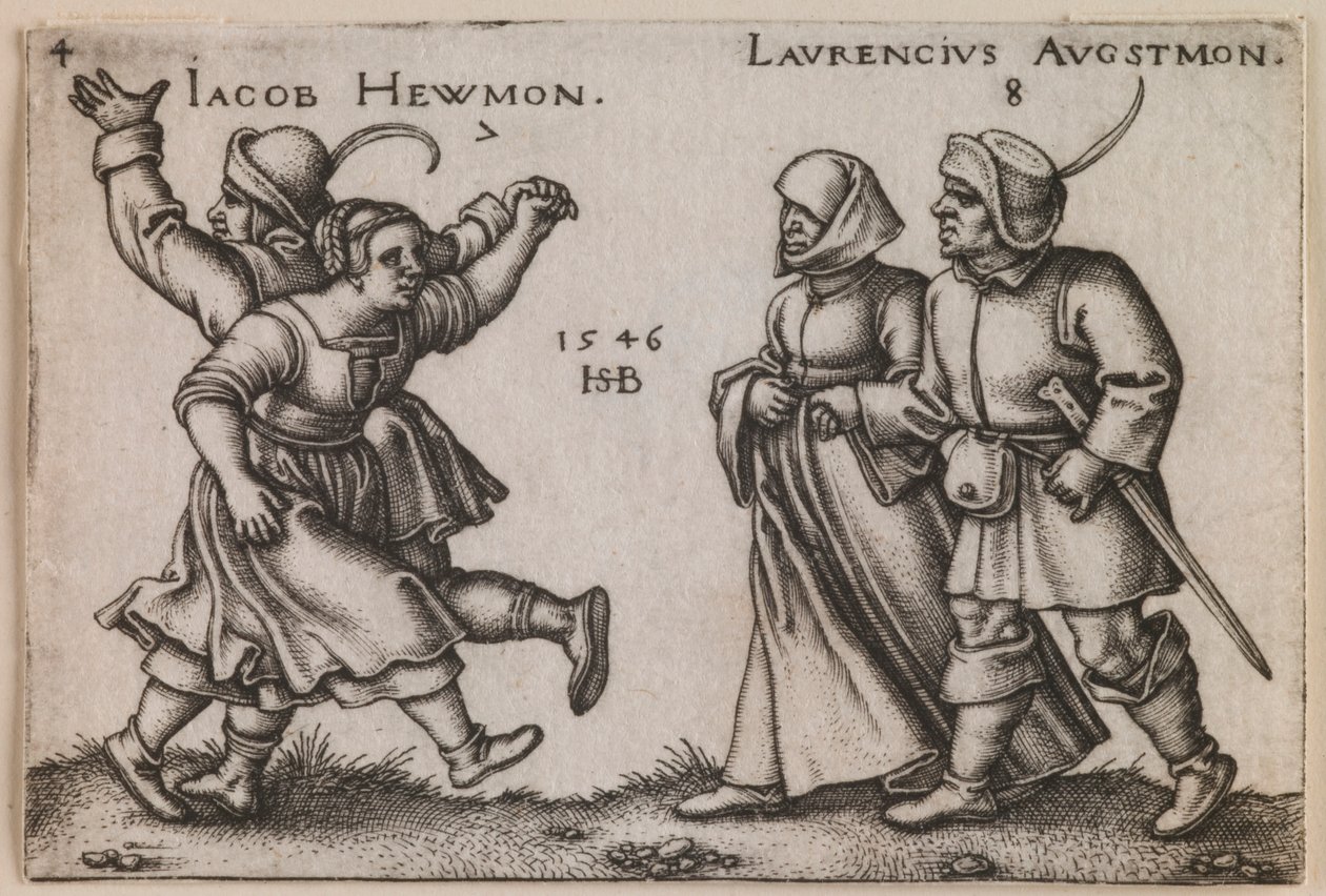 “July and August” from the series “The Peasants’ Feast or The Twelve Months” by Sebald Beham