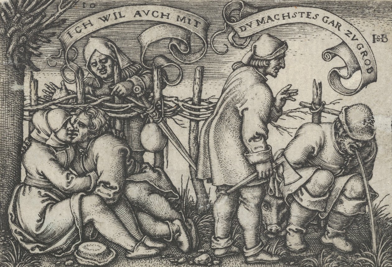 Peasants Behind the Hedge, from The Peasants