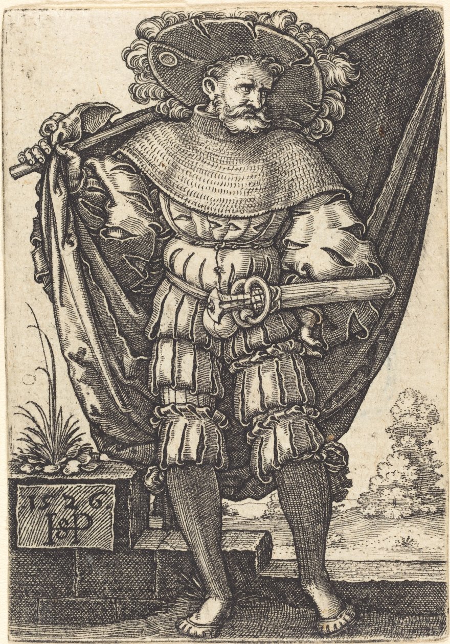 Standard Bearer by Sebald Beham