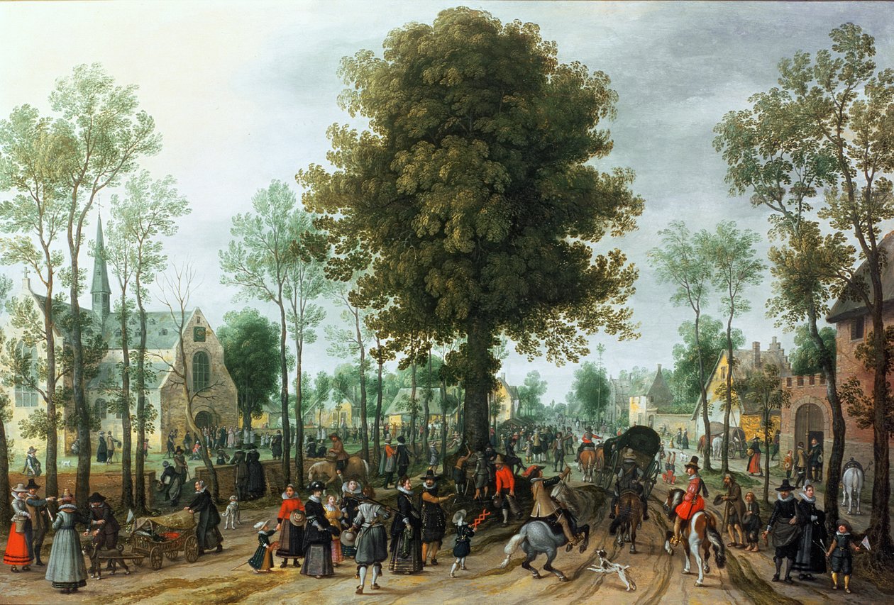 Frederick V and his bride Elizabeth entering Zeeland, May 1613 by Sebastian Vrancx