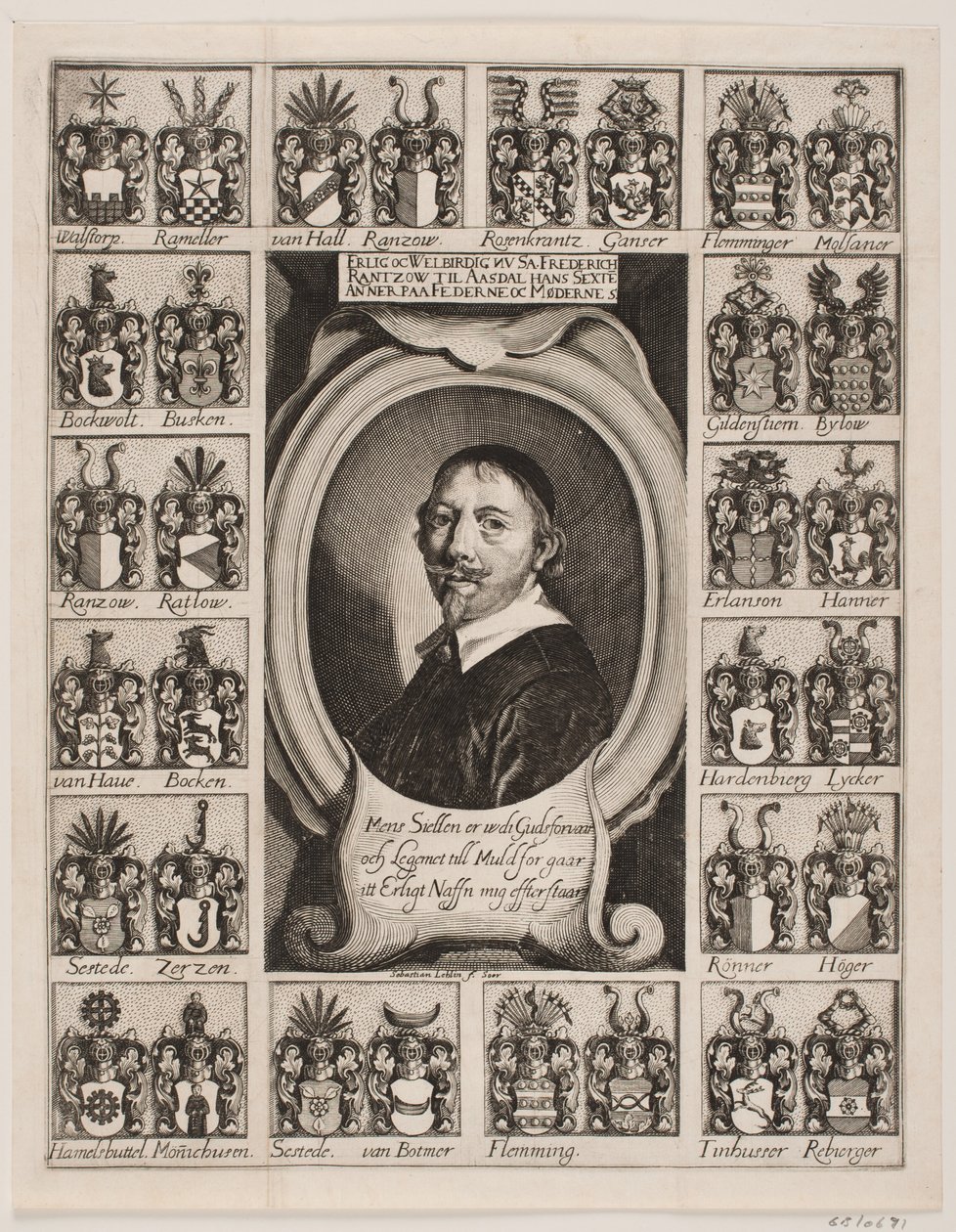 Frederik Rantzau to Asdal. From Funeral Sermon by Sebastian Lehlin
