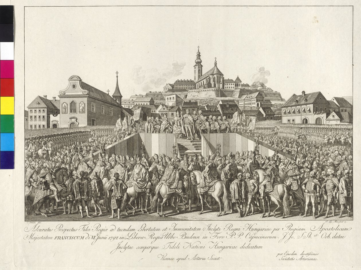 Coronation of Emperor Franz II to the King of Hungary in Budapest on 6th June 1792 by Sebastian Mansfeld