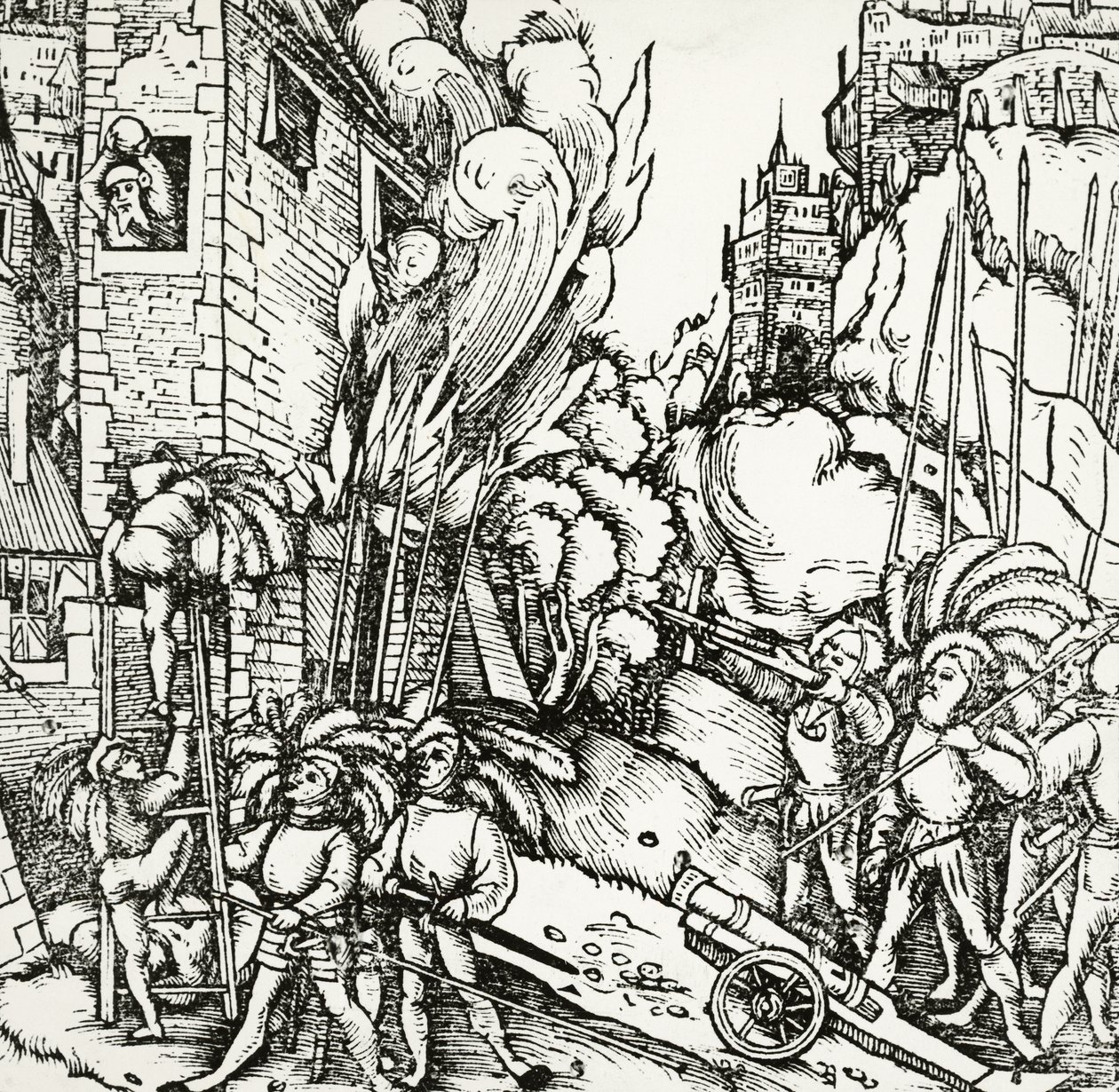 Siege of Carthage, from Universalis Cosmographia by Sebastian Munster by Sebastian Munster