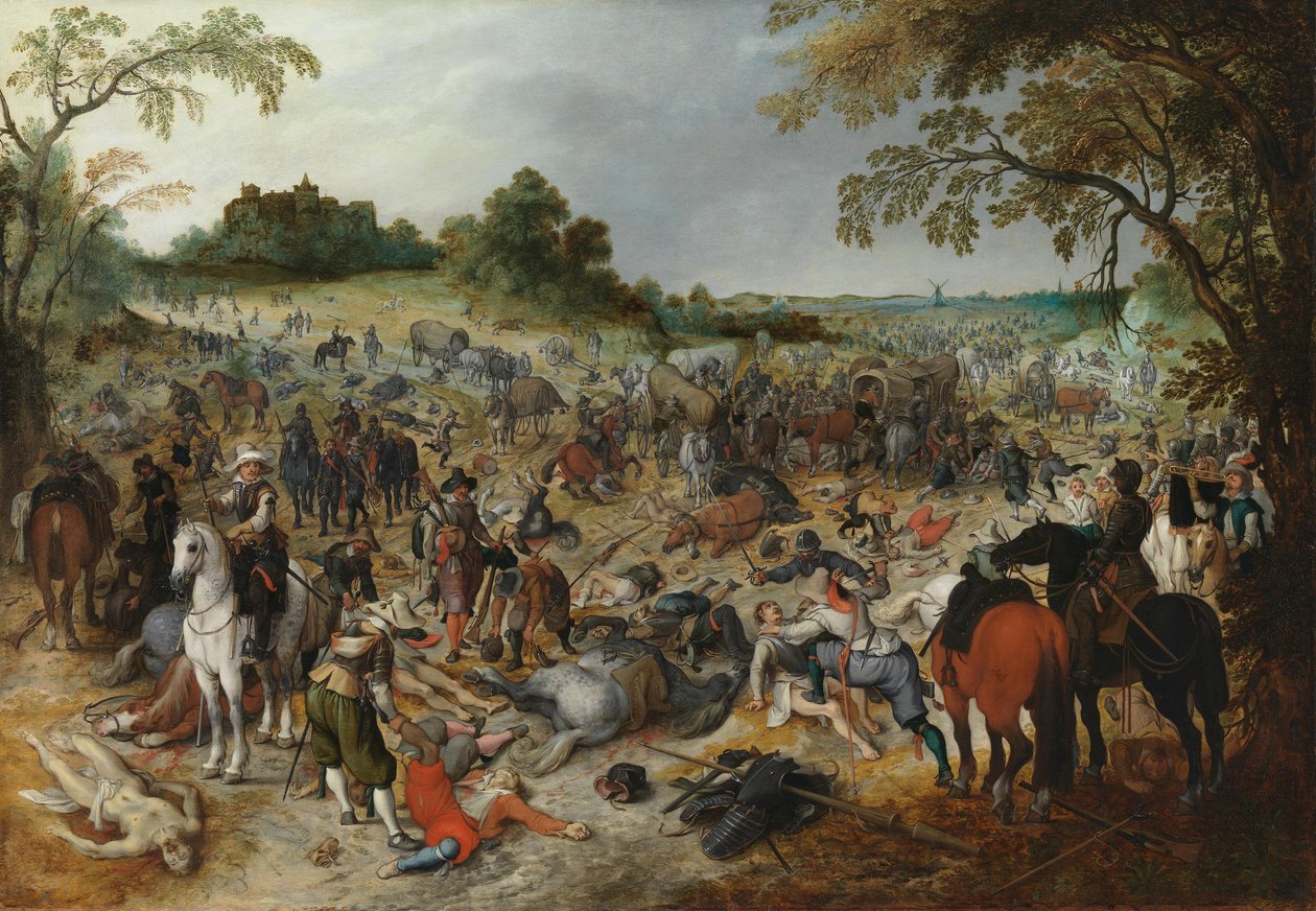 Looting of a Baggage Train by Sebastian Vrancx