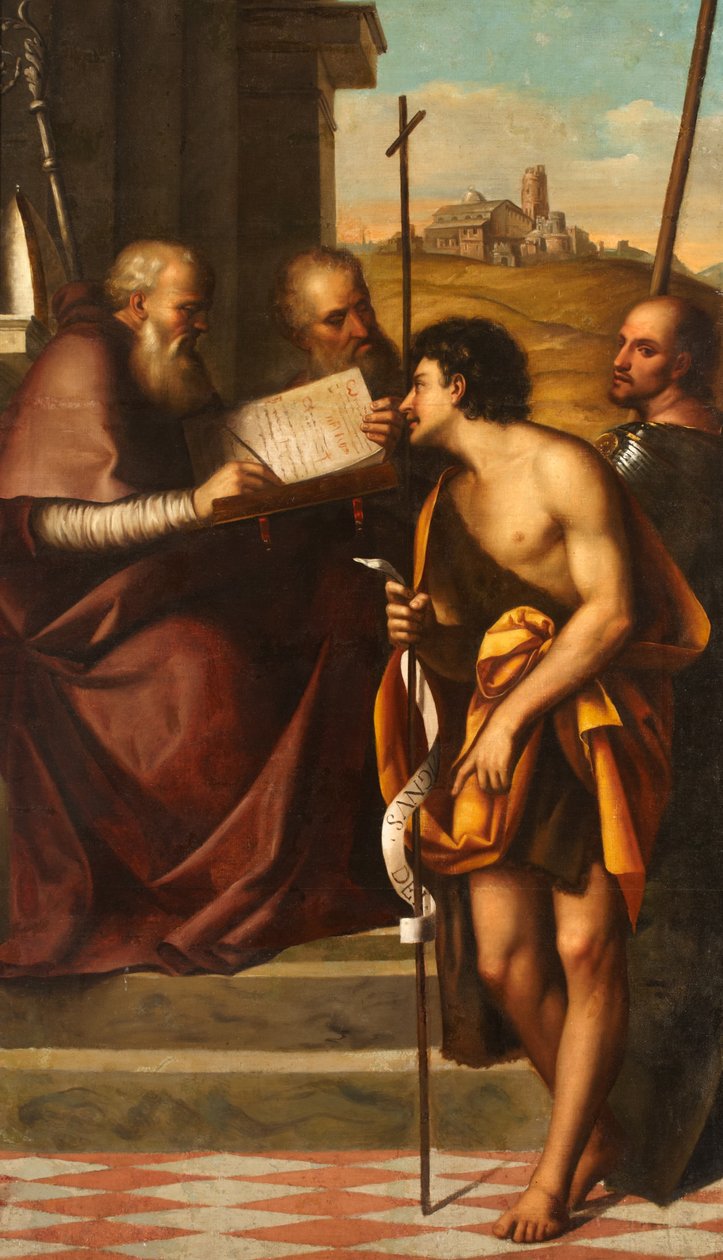 St John the Baptist, St John Chrysostom, St John the Evangelist and St Theodore by Sebastiano del Piombo