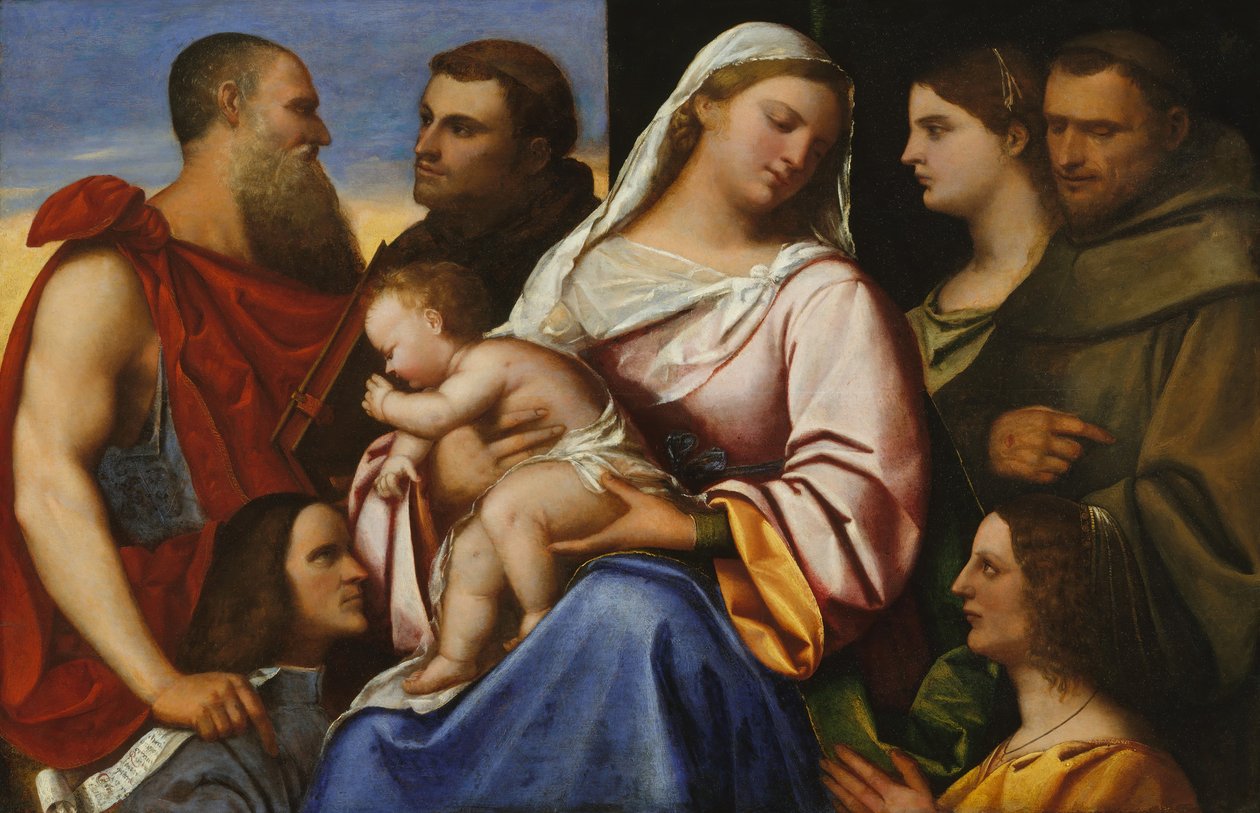 Madonna and Child with Saints and Donors by Sebastiano del Piombo