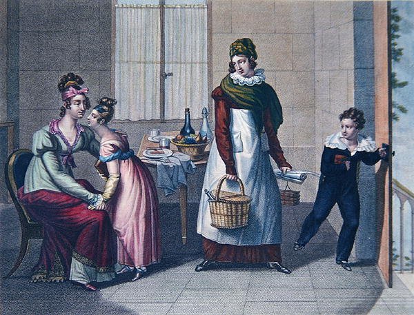 The Departure for School, early nineteenth century by Sebastien (after) Coeure