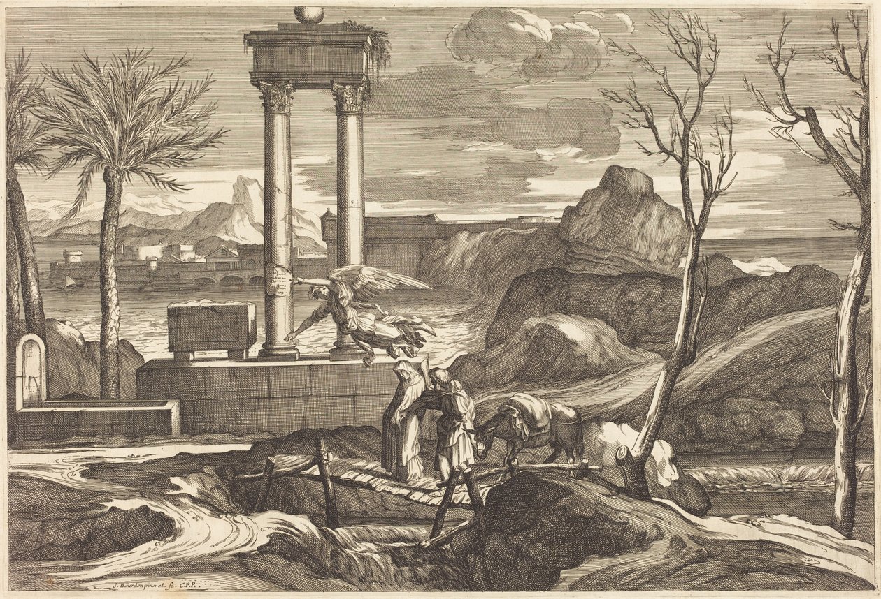 The Flight into Egypt by Sébastien Bourdon