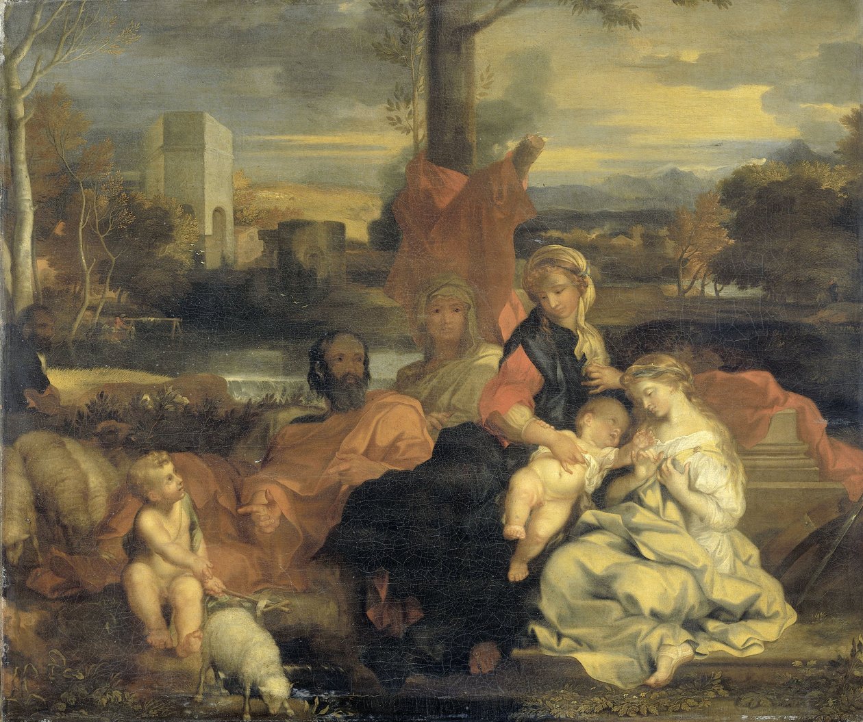 The Mystic Marriage of St Catherine by Sebastien Bourdon
