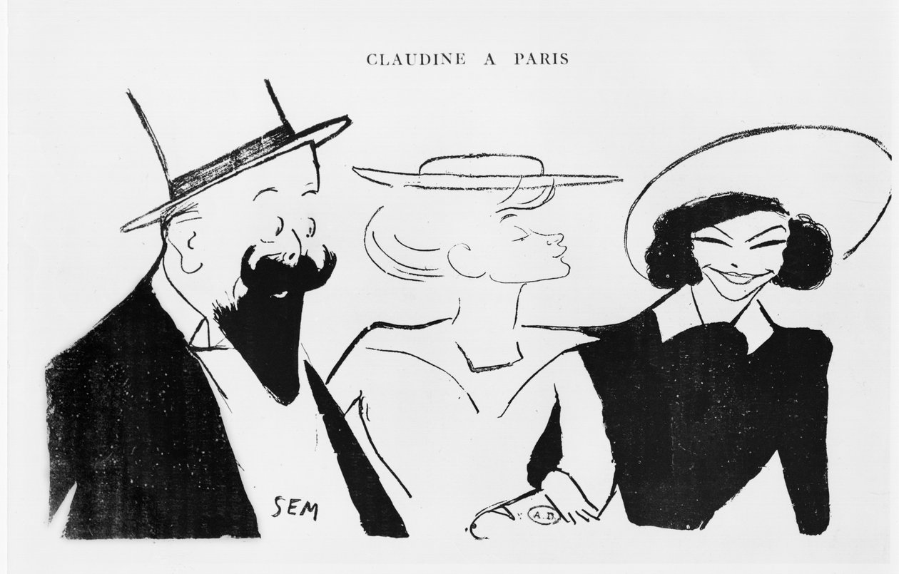 Willy, Colette and Polaire by Sem