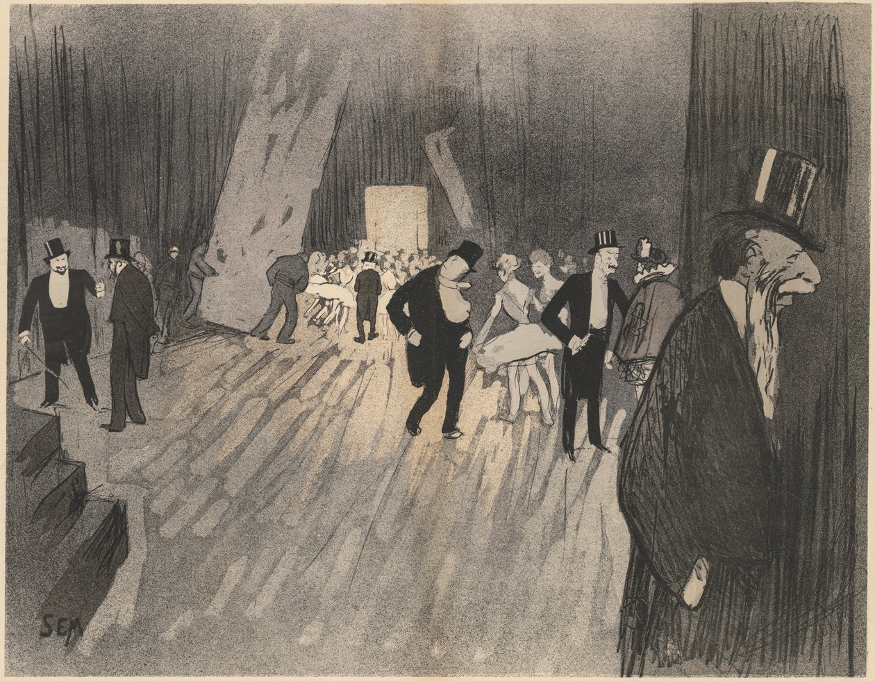 Backstage of the Ballet by Sem