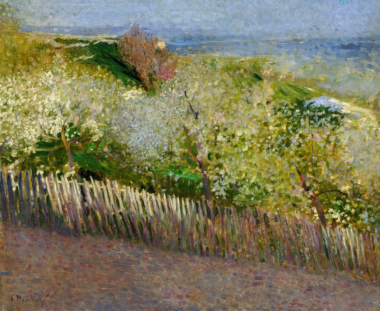Landscape by Serafino Macchiati