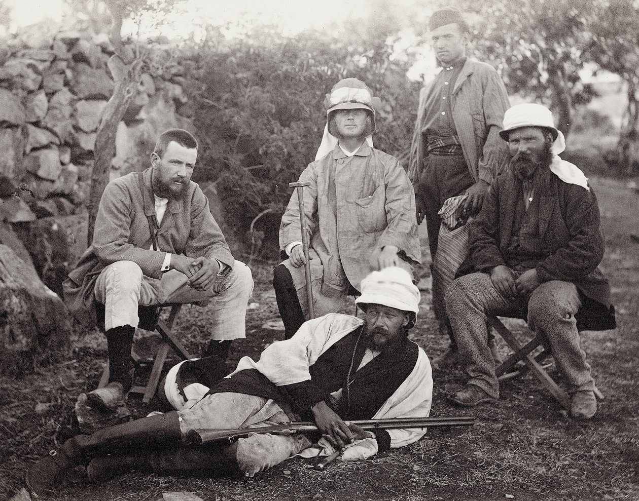 Group of Explorers, Judea District, Palestine, 1867 by Sergeant Henry Phillips