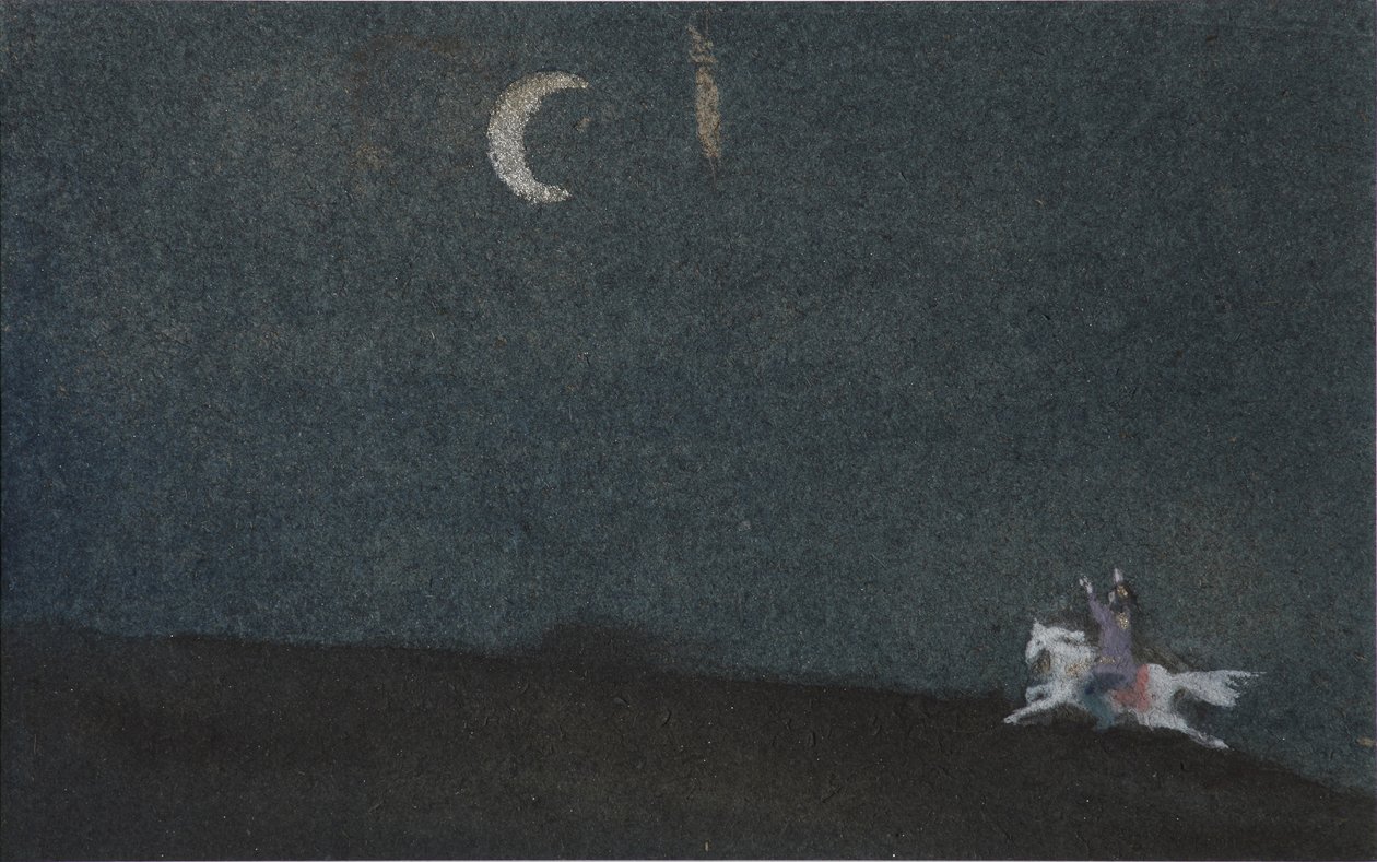 Illustration to The Tale of the Dead Princess and the Seven Knights by Sergei Vasilievich Malyutin