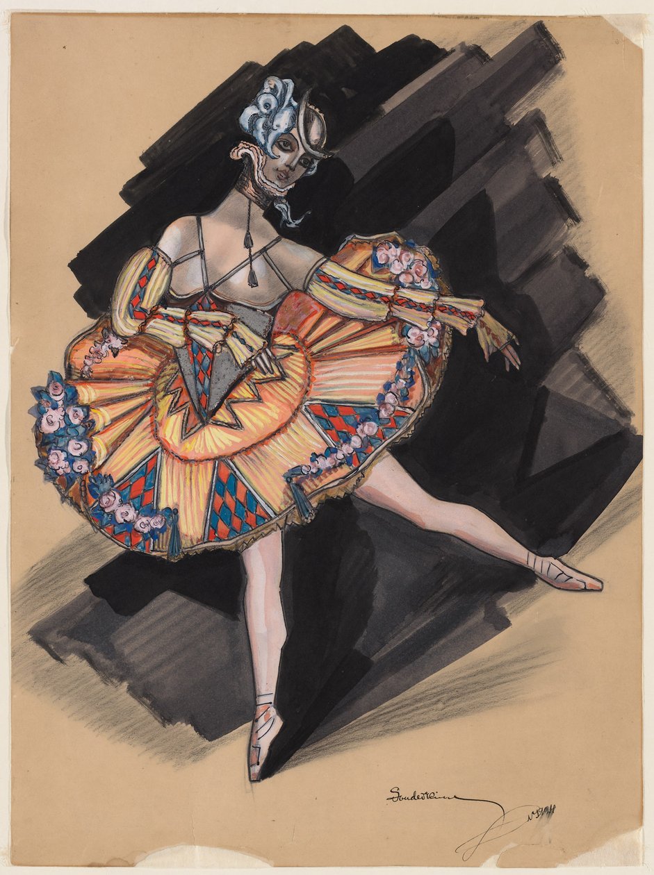 The Fairy Doll. Costume Design for Anna Pavlova by Sergei Yurievich Sudeykin