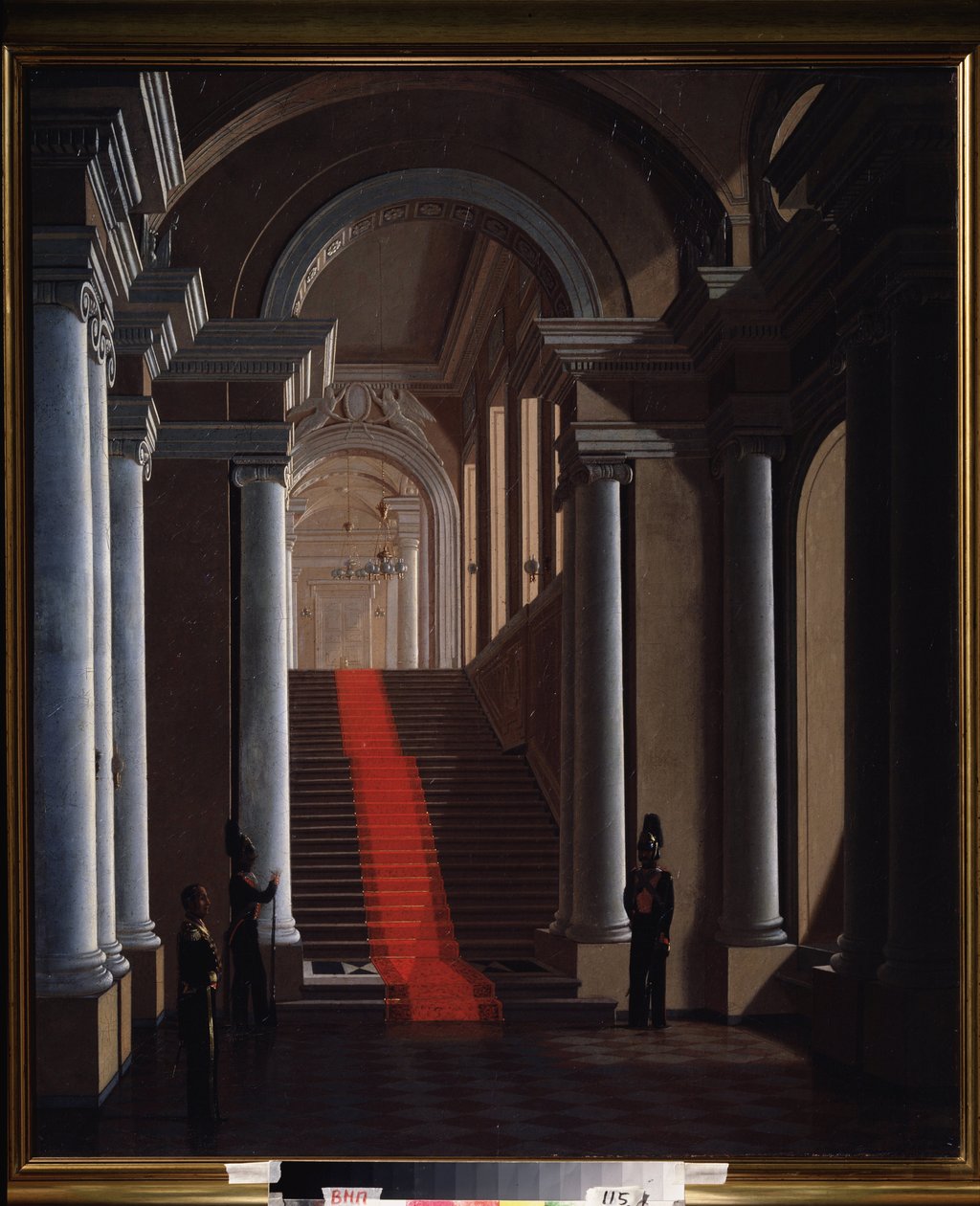 The Staircase of the Anichkov Palace in Saint Petersburg by Sergey Konstantinovich Zaryanko