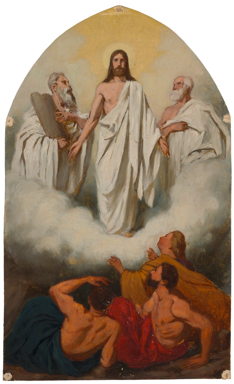 Overall Sketch for the Altarpiece of Huittinen Church, Transfiguration of Christ by Severin Falkman