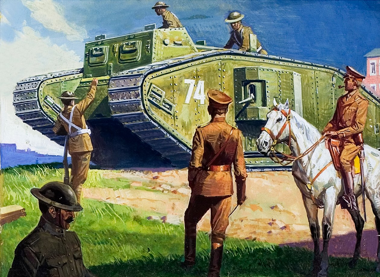Tank on the Western Front by Severino Baraldi