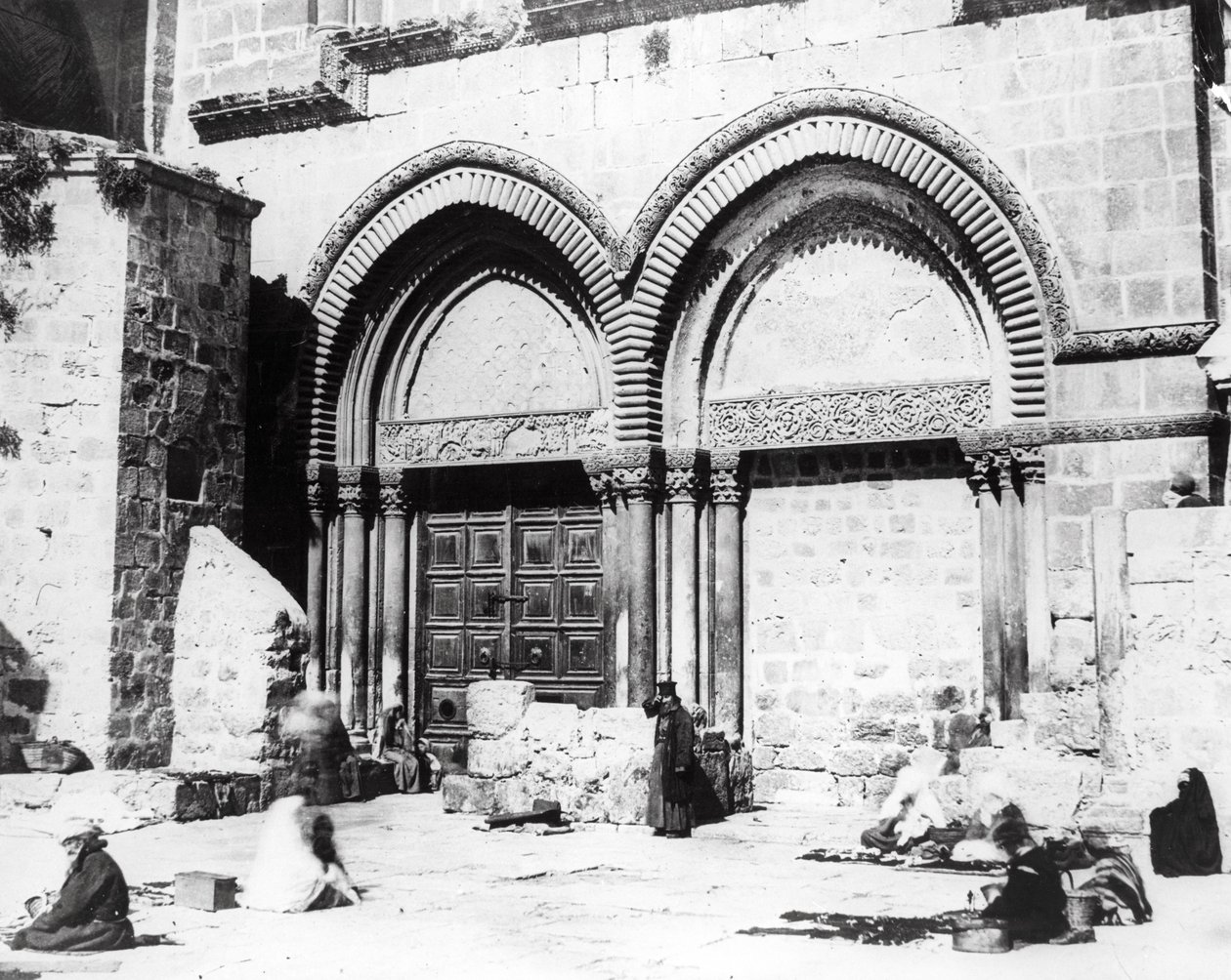 Entrance to the Church of the Holy Sepulchre by Sgt. James M. McDonald
