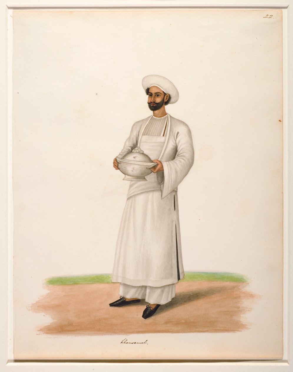 Khansama with a Tureen by Shaik Muhammad Amir of Karraya