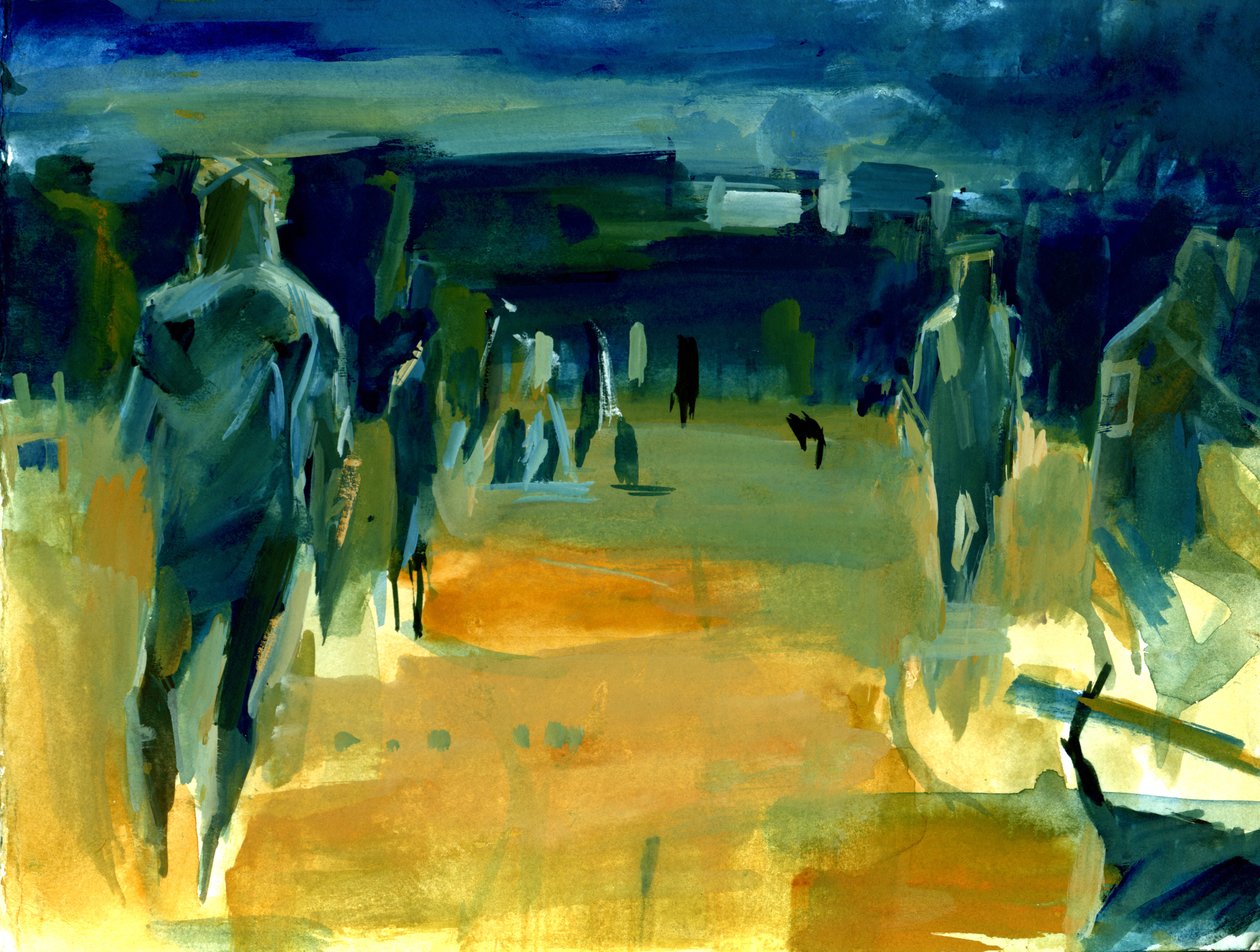 Figures in the Park, 2024 by Shaun Carey