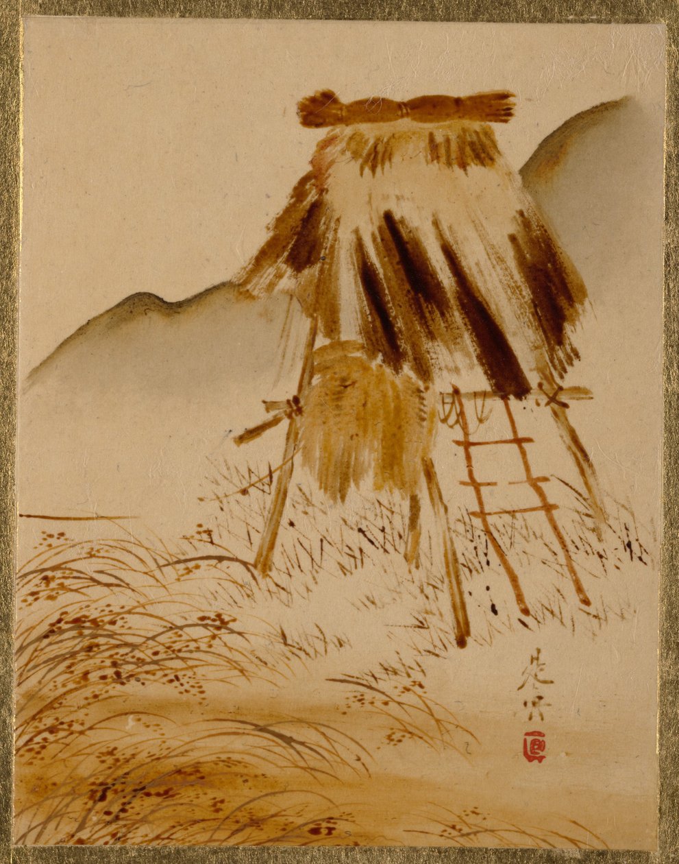 Rice-Drying Frame by Shibata Zeshin