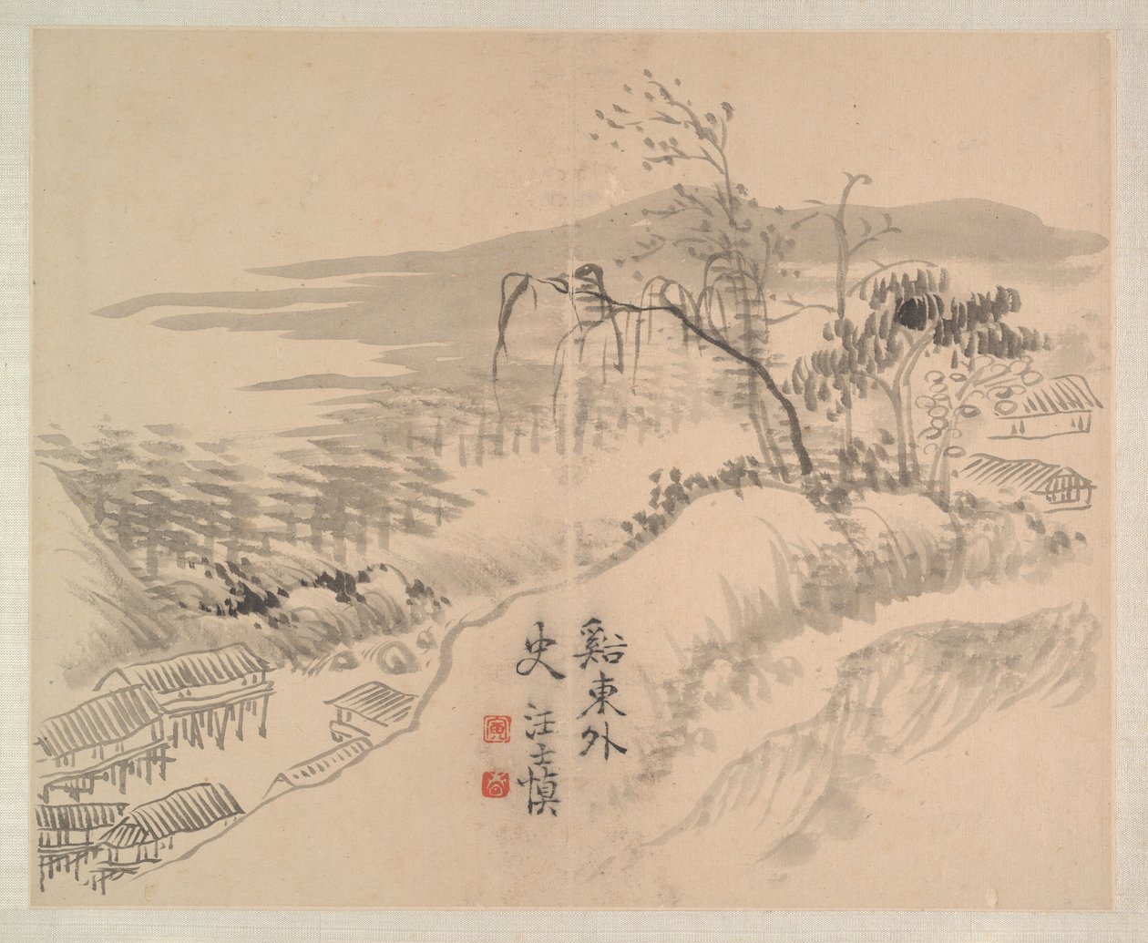 Landscapes and Flowers, dated 1745 by Shishen Wang
