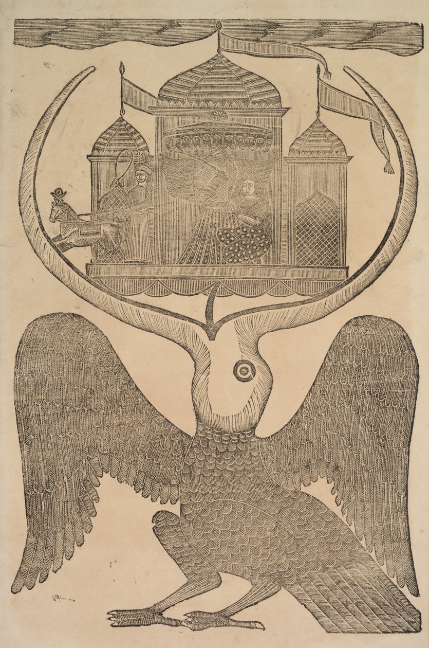 Jatayu Ramaa Mythical Bird Hinders Ravanas Chariot, Trying to Prevent Abduction of Sita by Shri Gobinda Chandra Roy