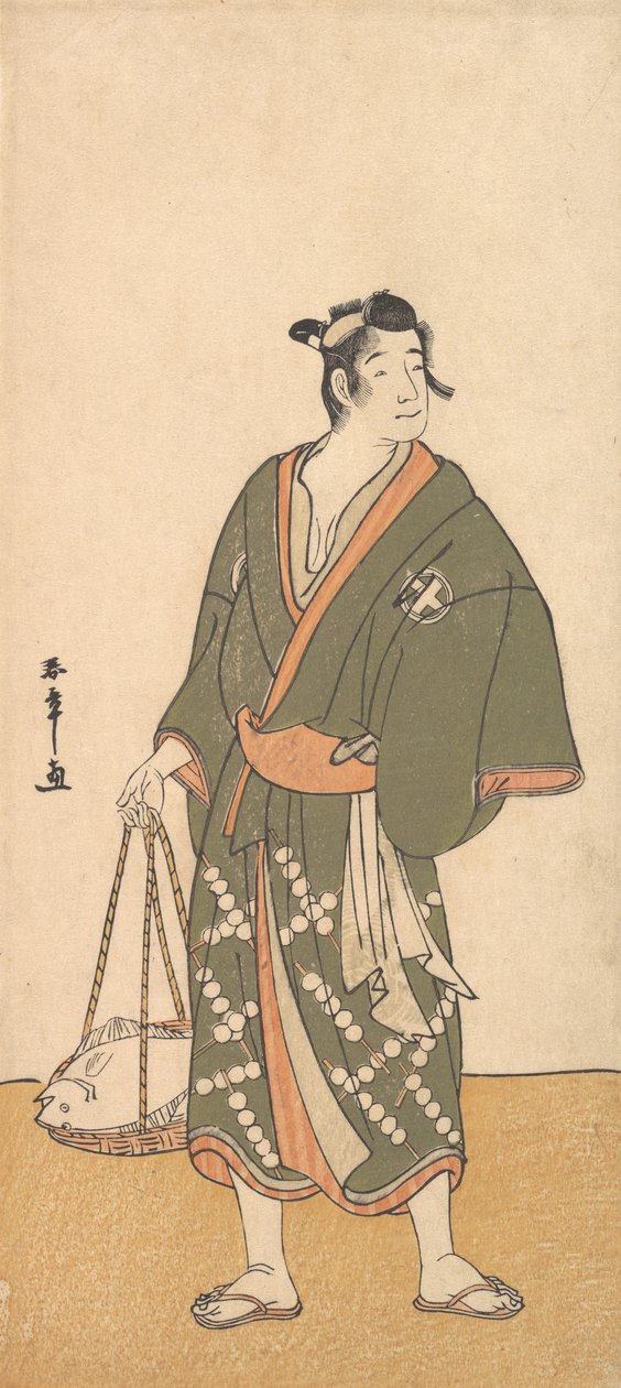 The Actor Otani Hiroemon III as a Fish Peddler, 1726-1792 by Shunsho