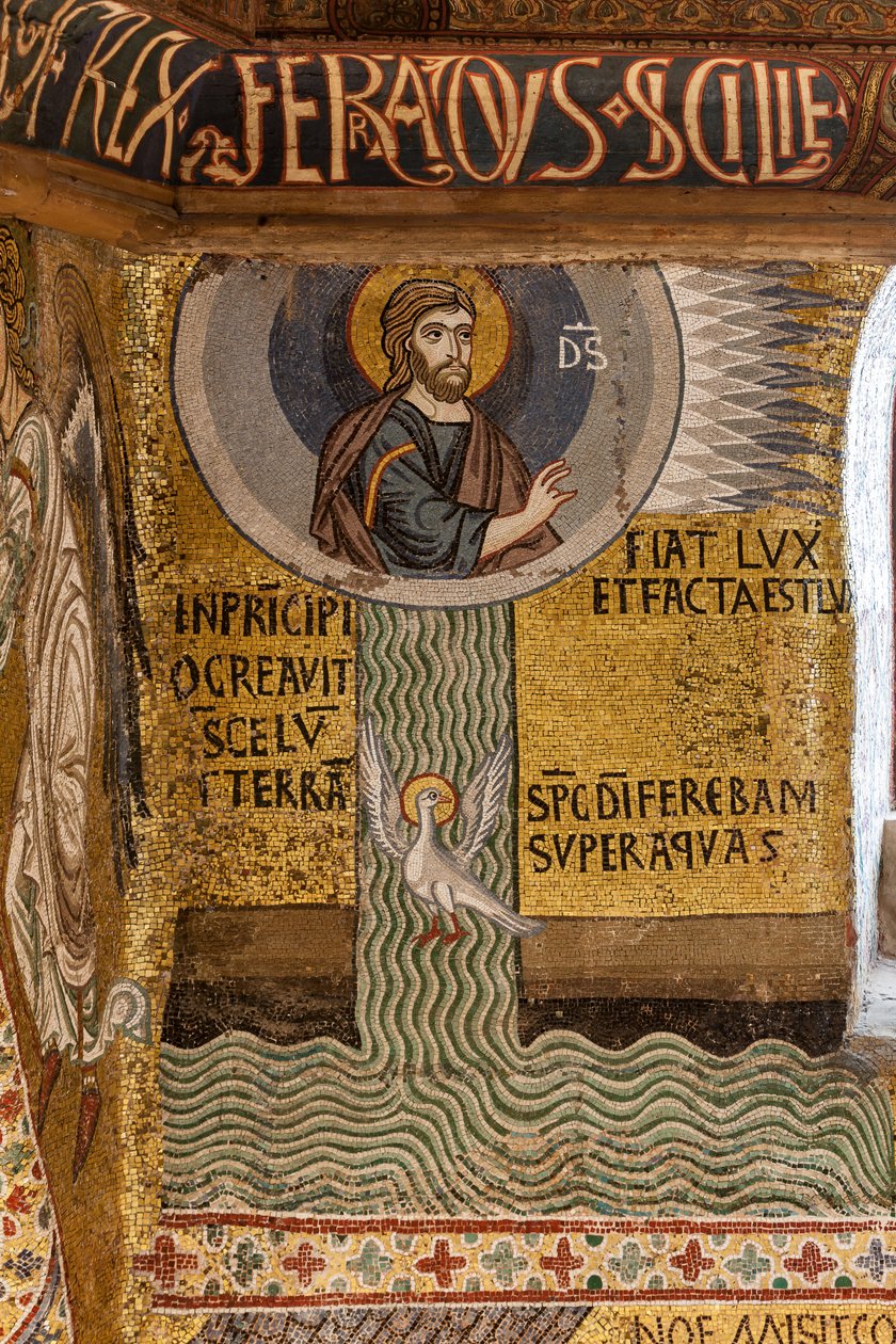 The Palatine Chapel, cycle of mosaics on the Old Testament, cycle of the Creation: 