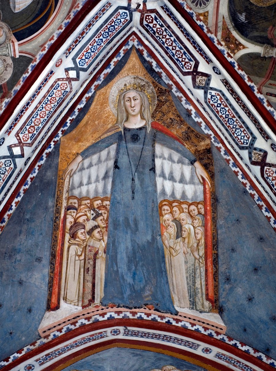 Representation of the Virgin Mary Mother of the Church by Sienese School
