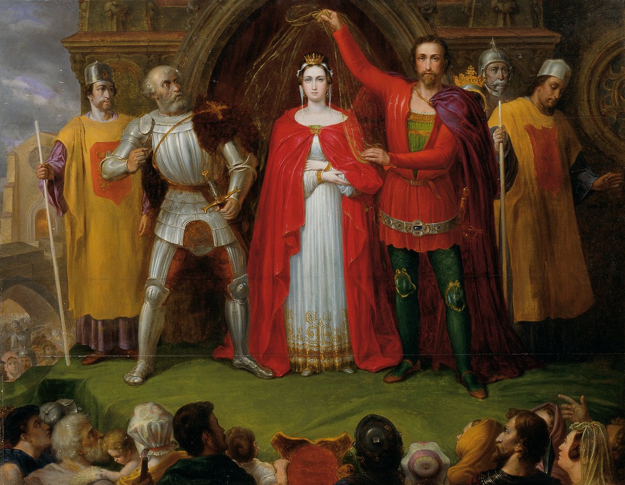 Wedding of King Alfred the Great of England by Sigmund Ferdinand von Perger