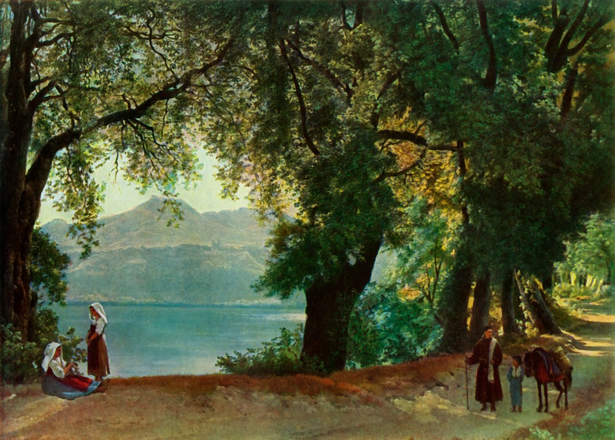 Lake Nemi near Rome (1820s, 1965) by Sil