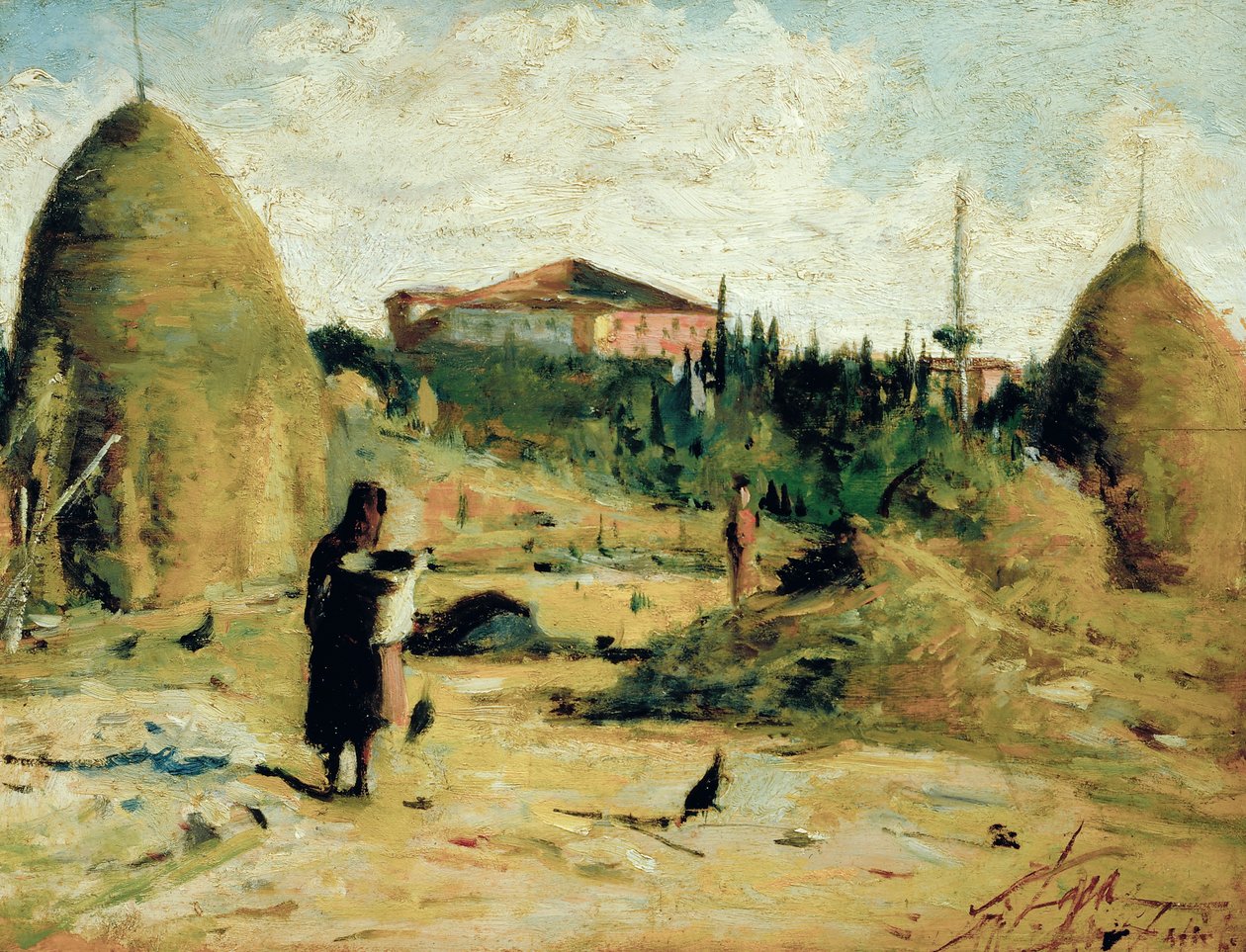 Villa Bandini at Gabbro by Silvestro Lega