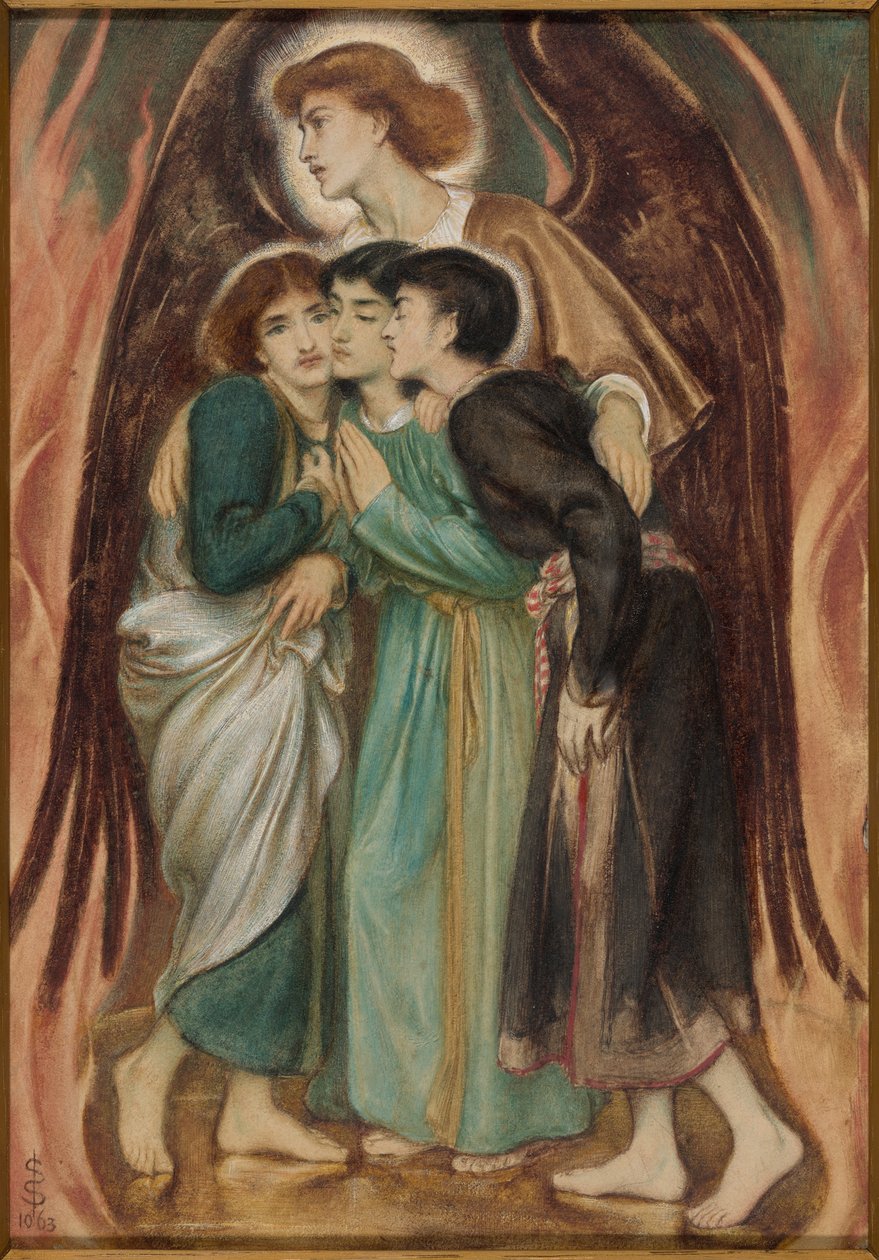 Shadrach, Meshach and Abednego in the Fiery Furnace by Simeon Solomon