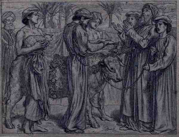 The First Offering of Aaron by Simeon Solomon