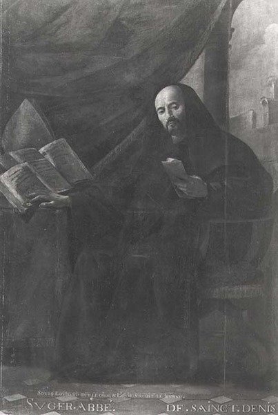 Portrait of Suger (c.1081-1151) Abbot of St. Denis by Simon circle of Vouet