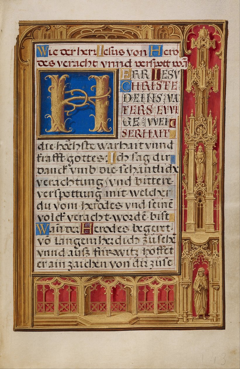 Decorated Text Page by Simon Bening