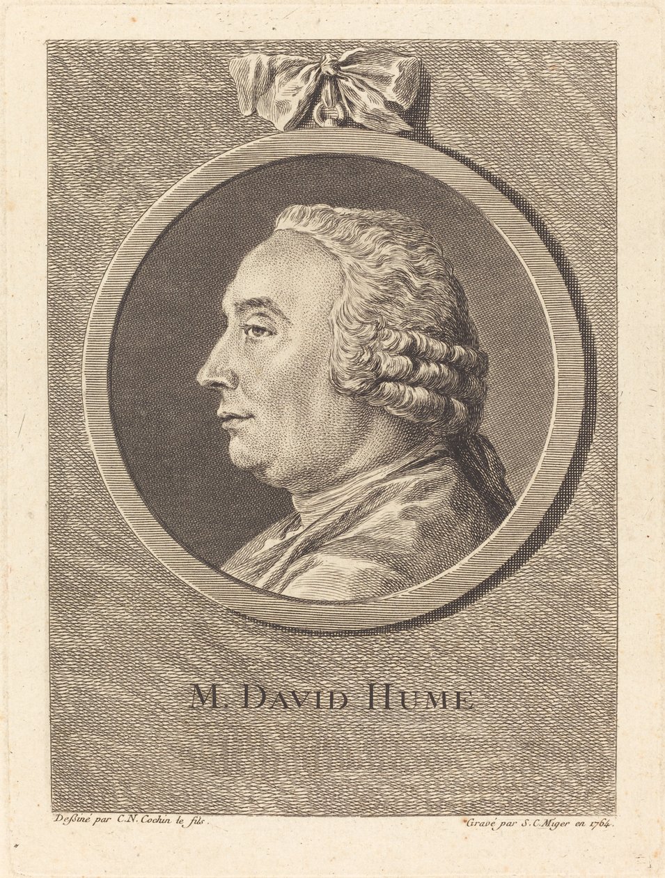 David Hume by Simon Charles Miger after Charles Nicolas Cochin II